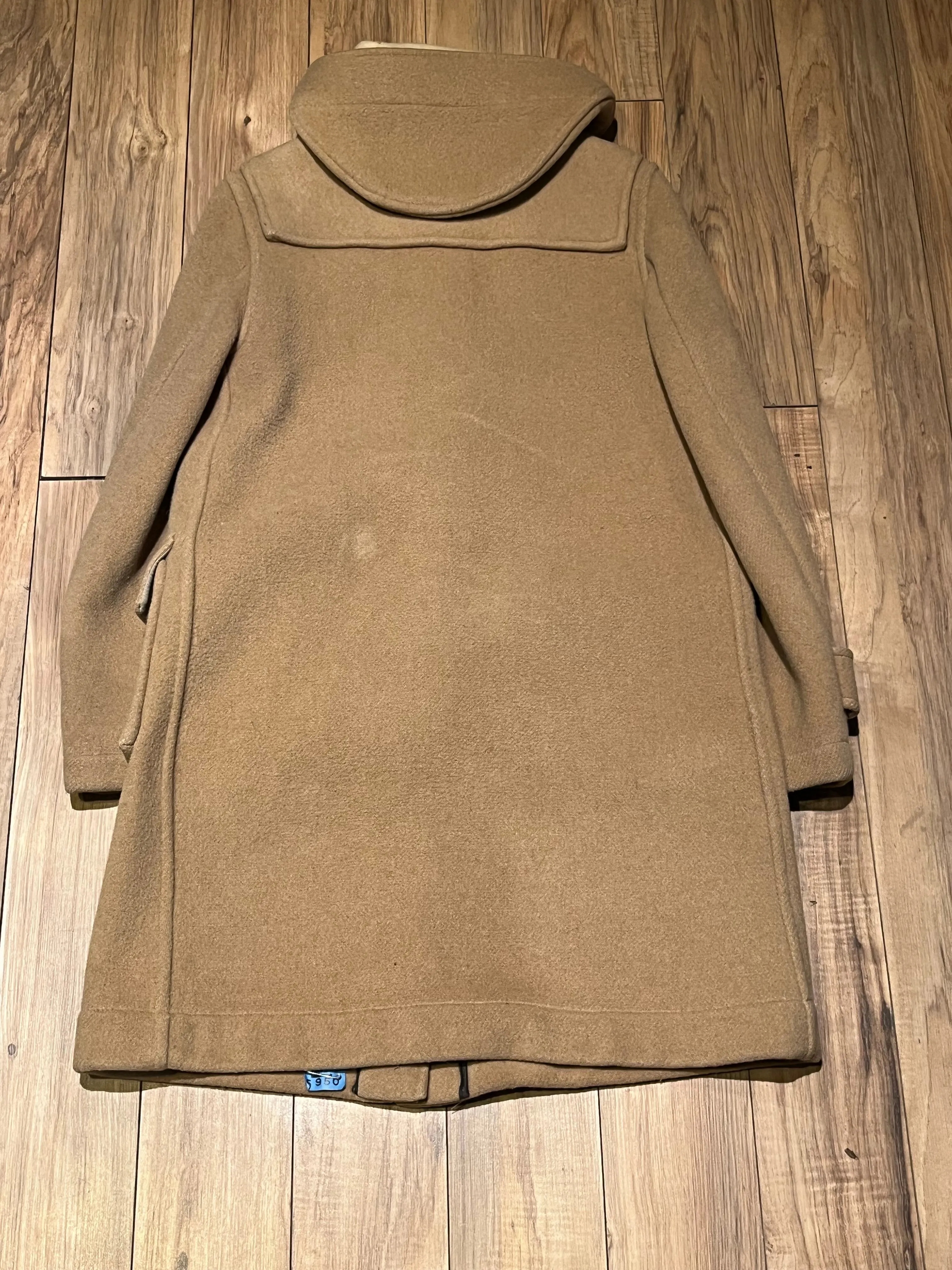 Vintage Gloverall Tan Duffle Coat, Made in England, Size 40 EUR
