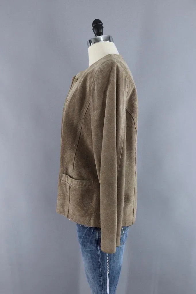 Vintage Tan Suede Jacket