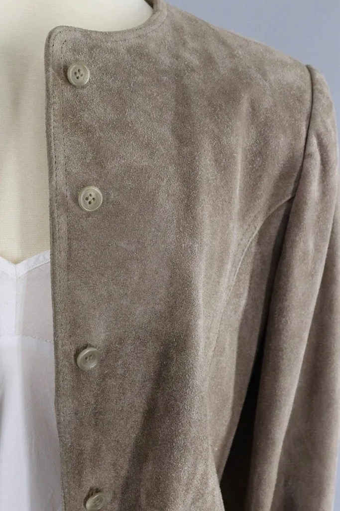 Vintage Tan Suede Jacket