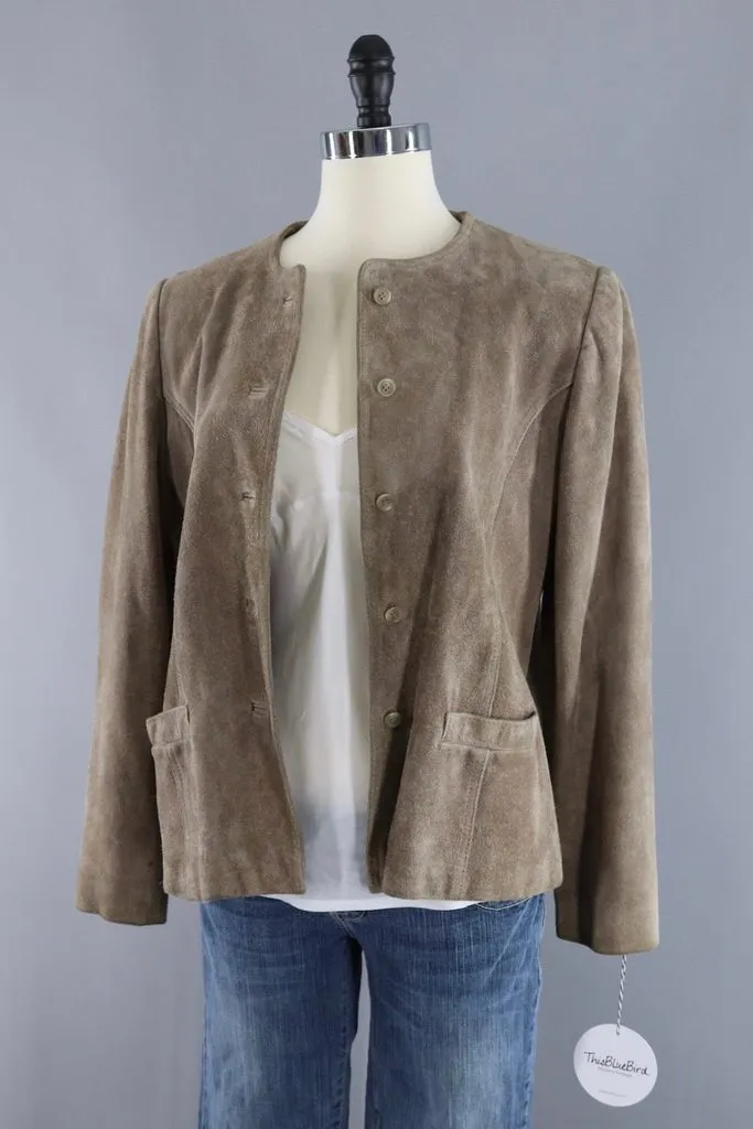 Vintage Tan Suede Jacket