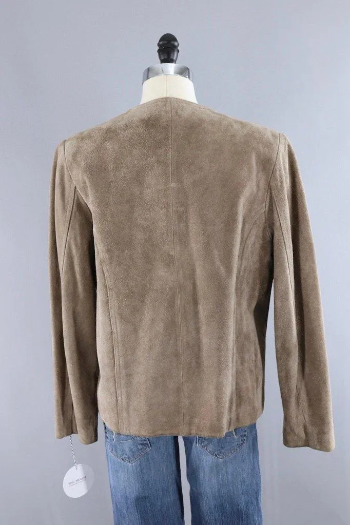 Vintage Tan Suede Jacket
