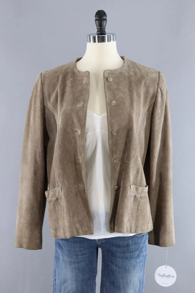 Vintage Tan Suede Jacket