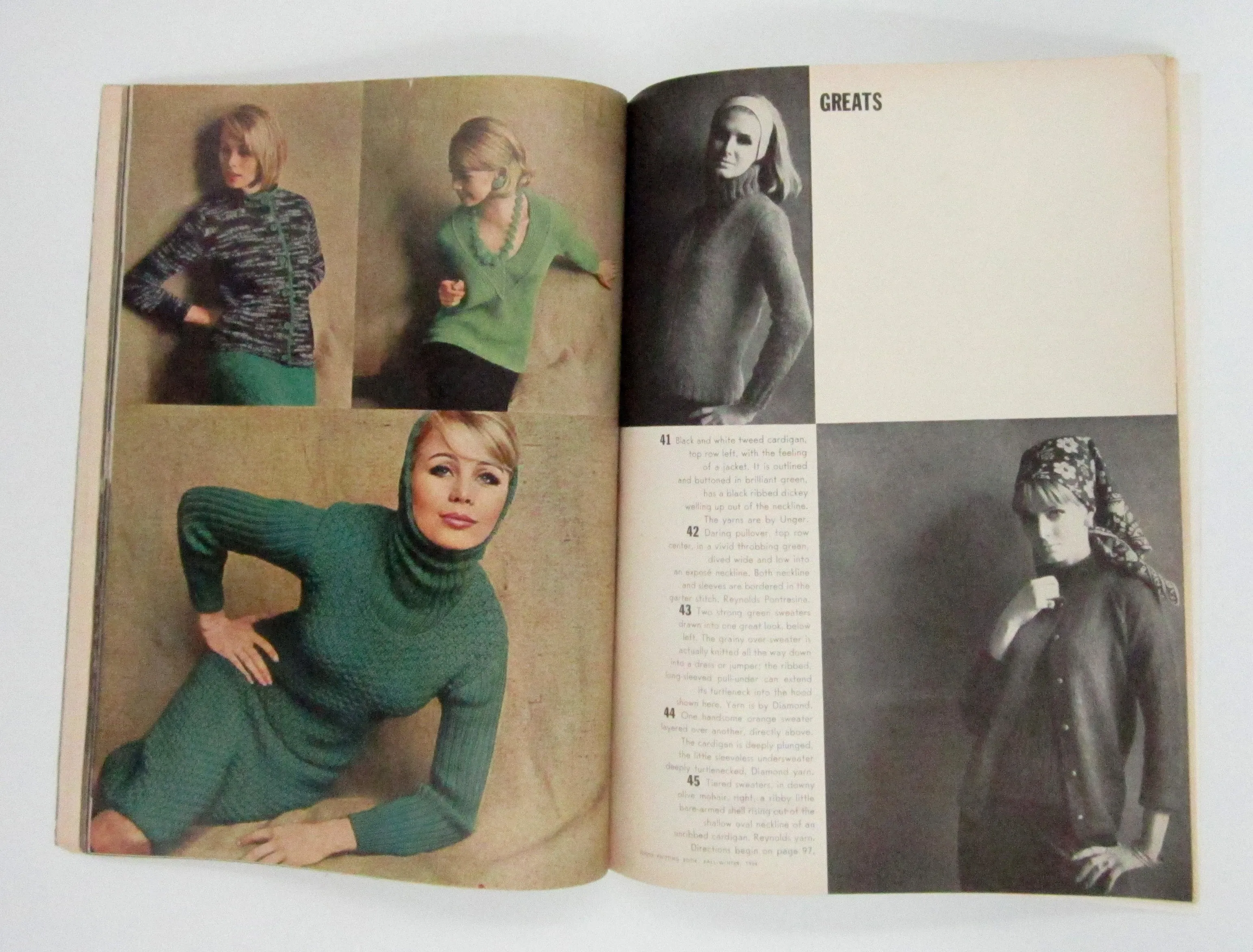 Vintage Vogue Knitting Magazine - Fall and Winter 1964