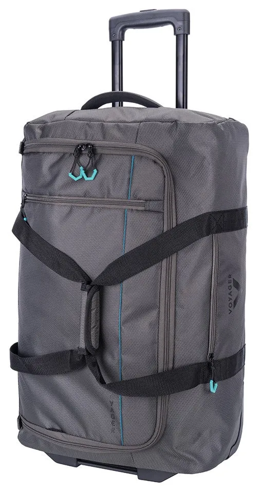 Voyager Trek Medium 2-Wheel Trolley Duffel | Granite