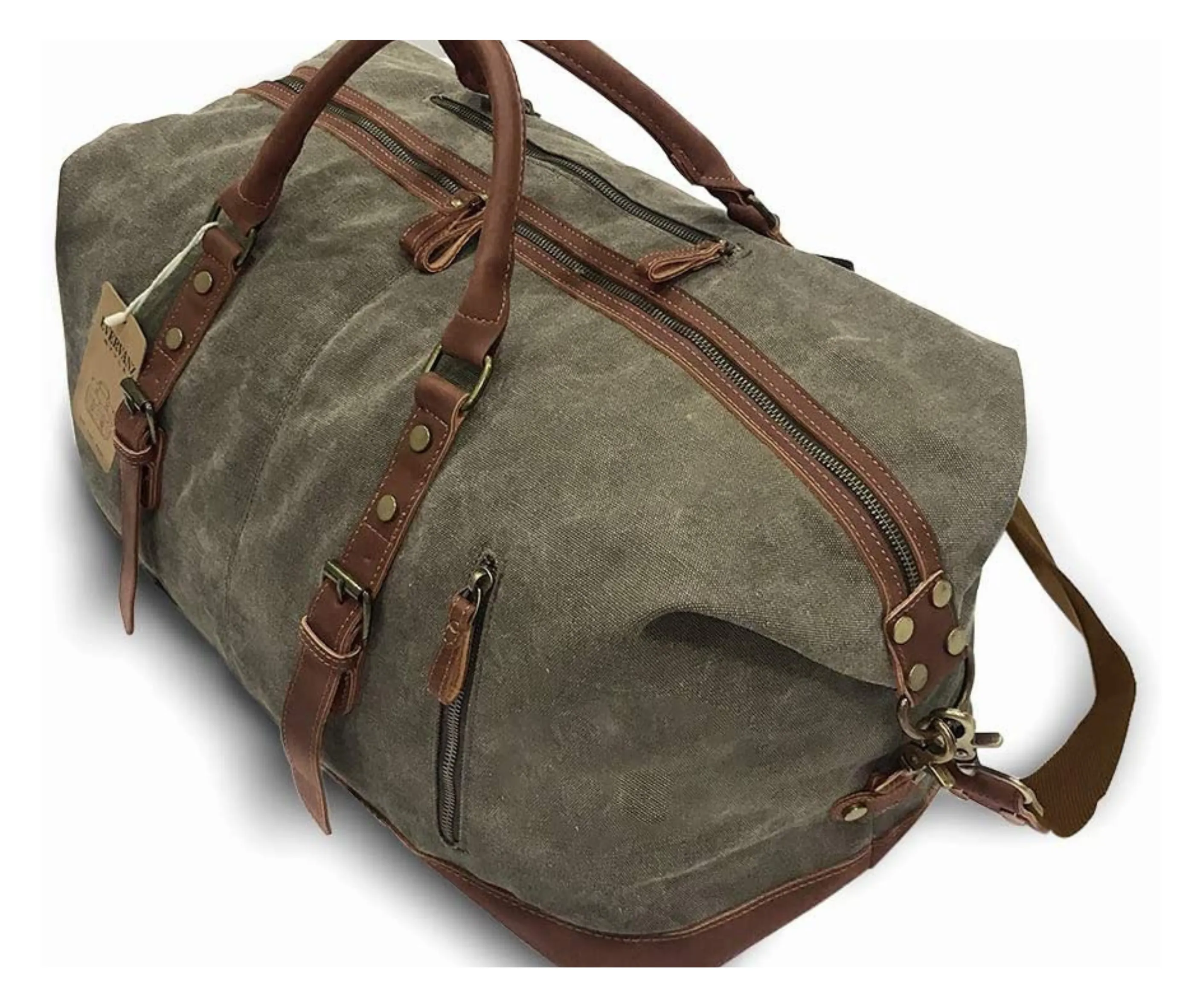 Waxed Canvas Duffel Bag Carry-on Bag