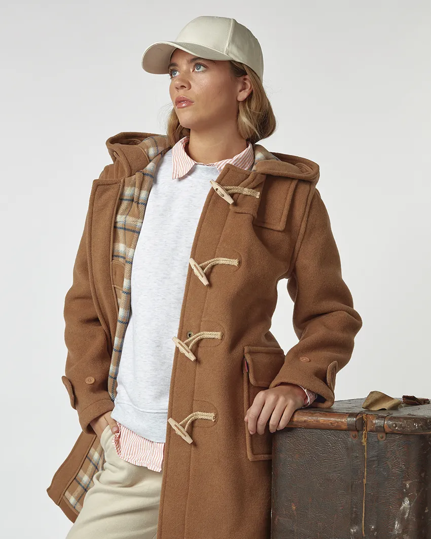 Women's Super Slim Haji Duffle Coat - Camel